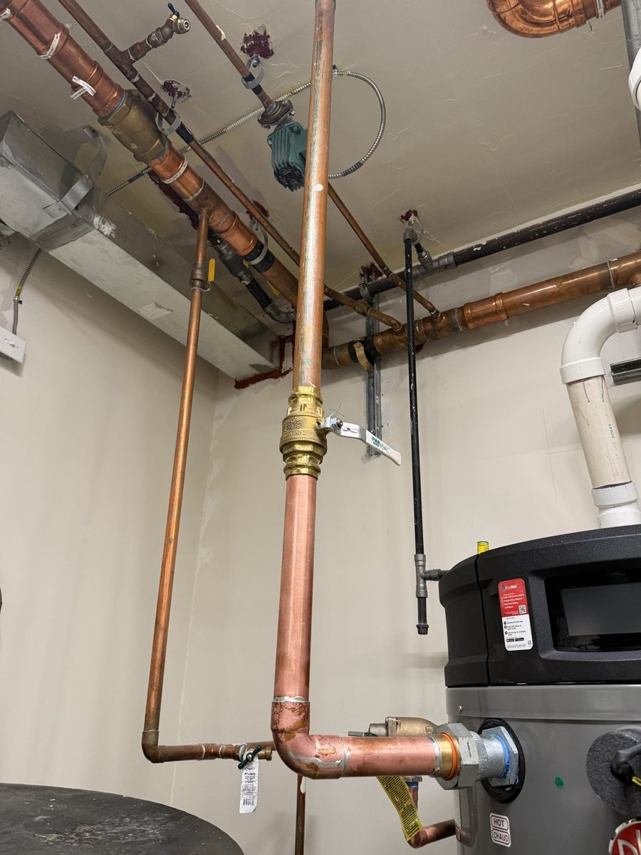 Copper pipe leak repair