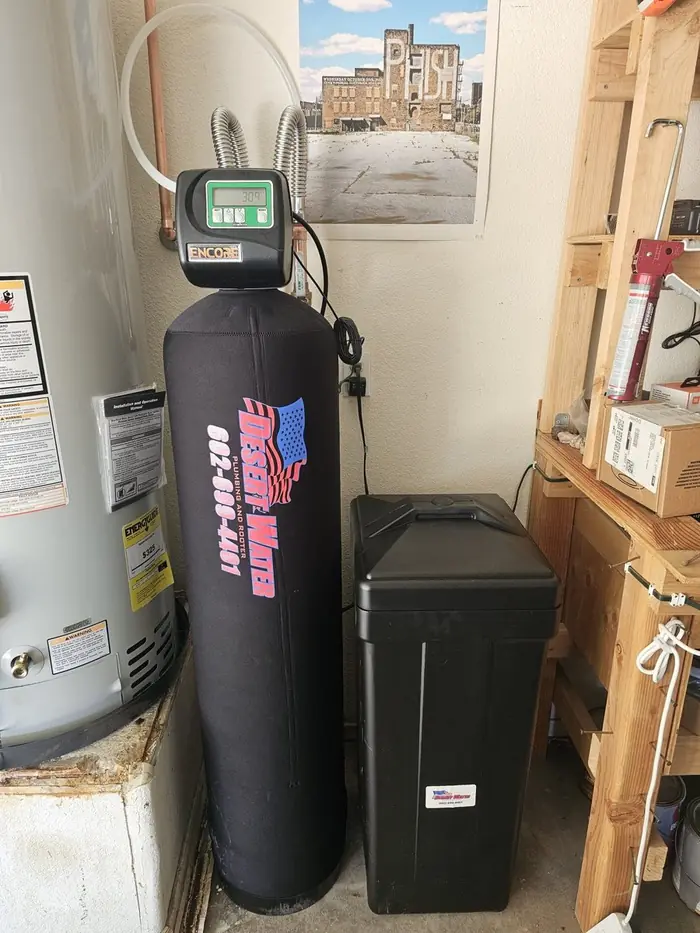 Water softener installed by Desert Water