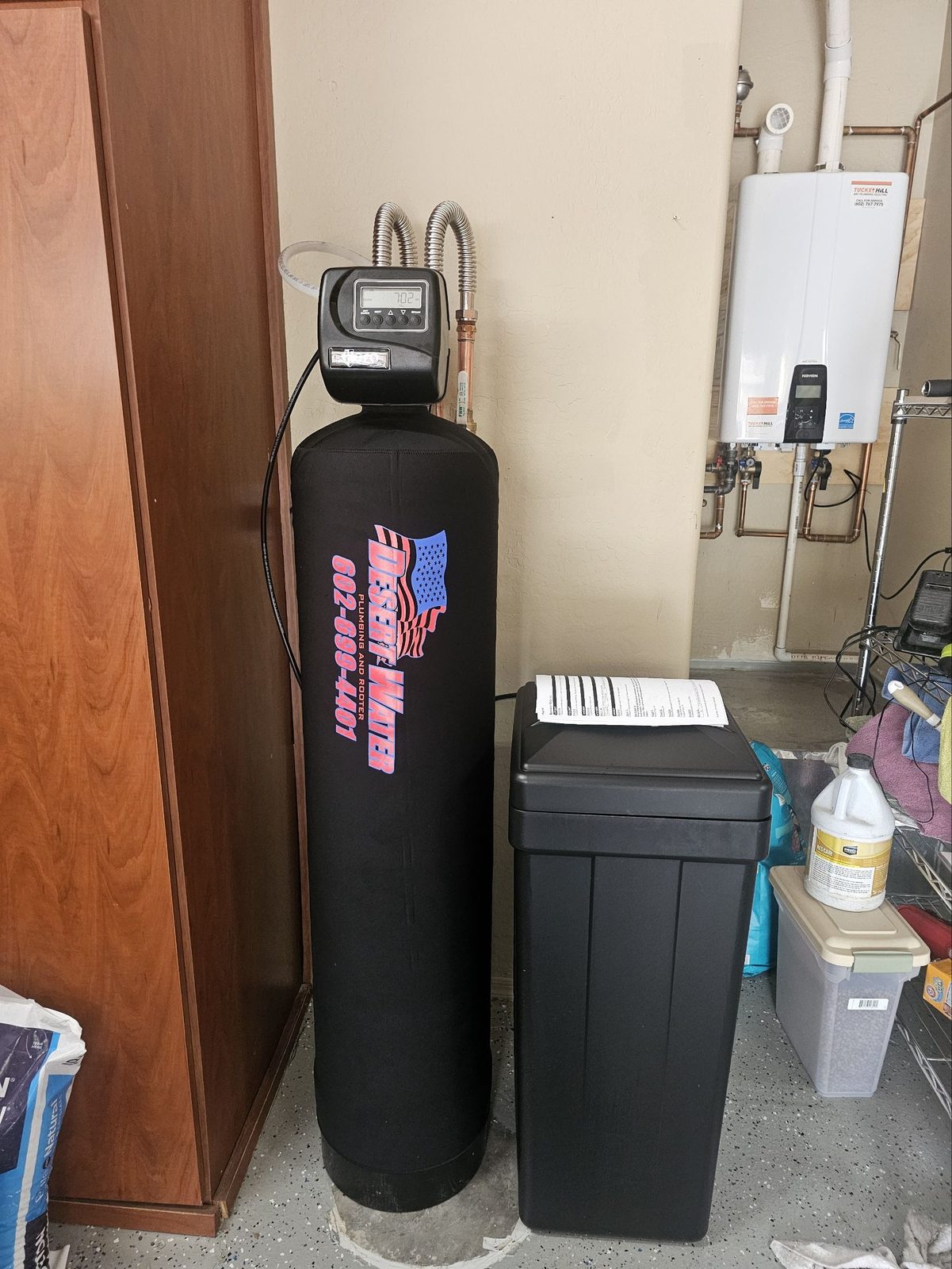 Water softener installed by Desert Water