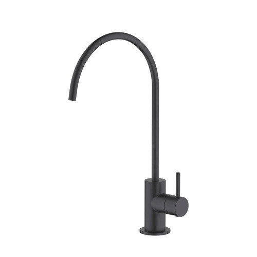 Matte black drinking water faucet