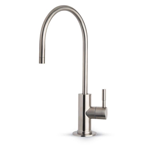 Brushed nickel drinking water faucet